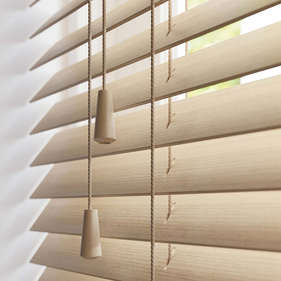 Perfect grain Maple Wood venetian Blinds