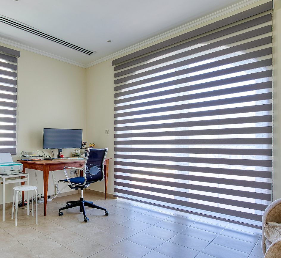 Frida Mustard Duplex Blinds